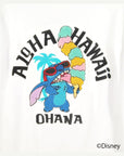 スティッチサガラ刺繍Tシャツ - WHT