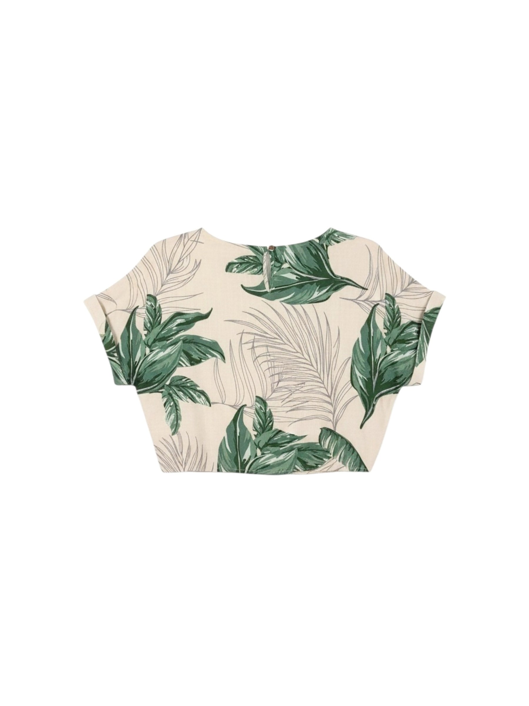 ヘンプレーヨンリボンTシャツ - GRN
