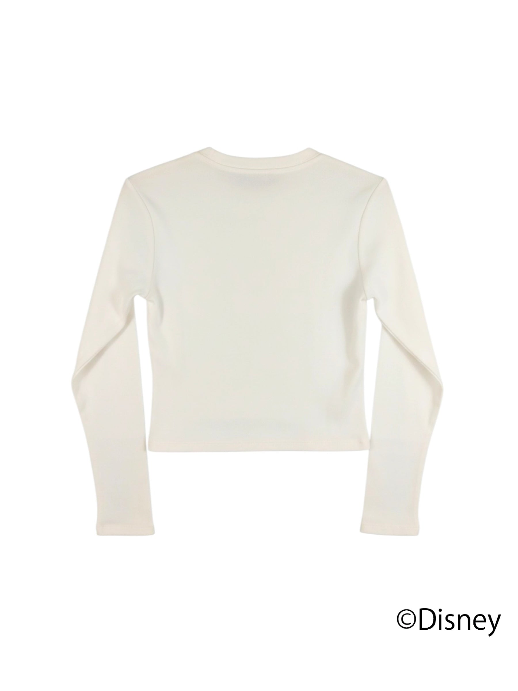 スティッチハイビスカスミニ長袖Tシャツ - WHT
