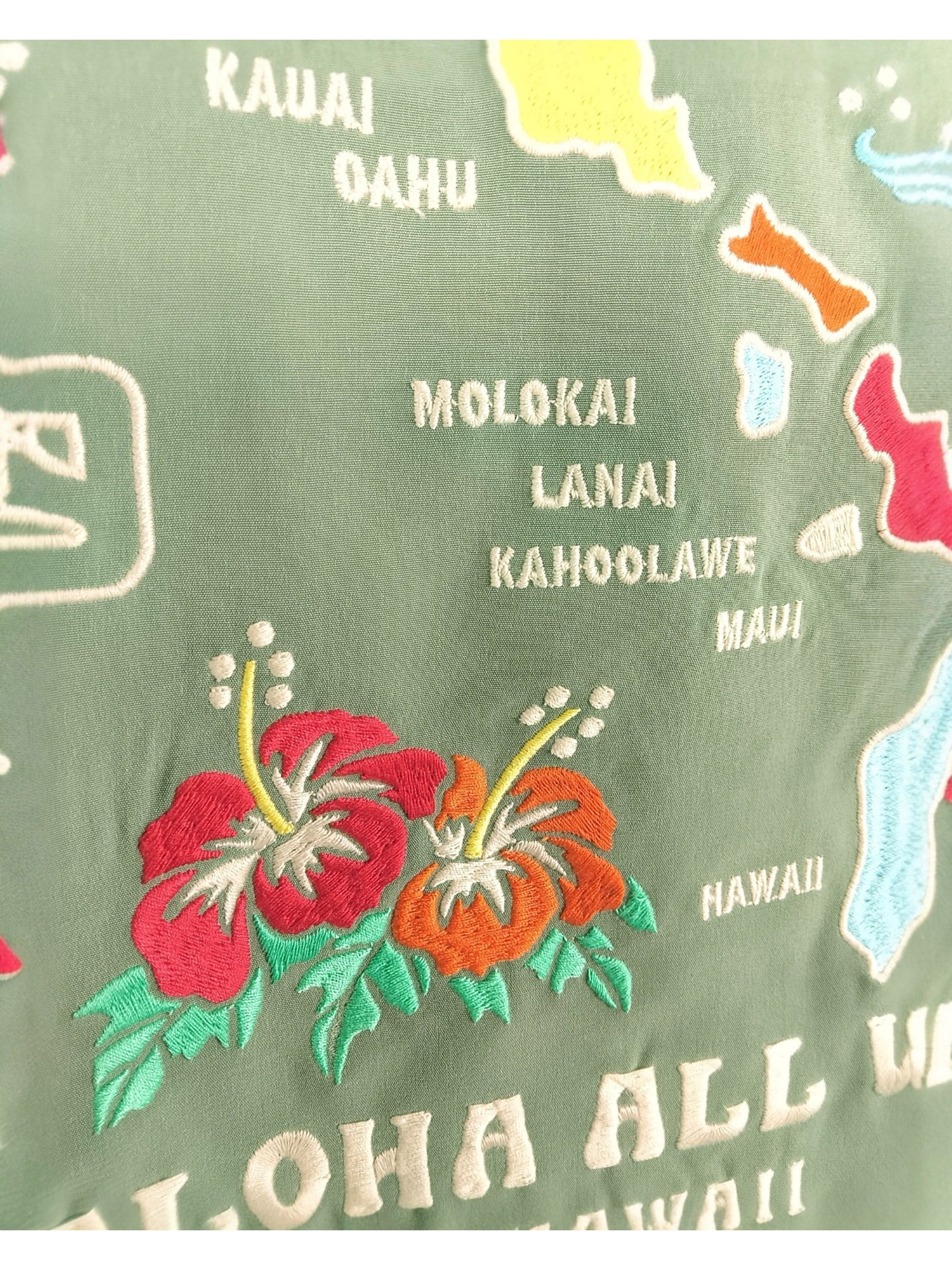 シルキータッチ刺繍シャツ - KHA