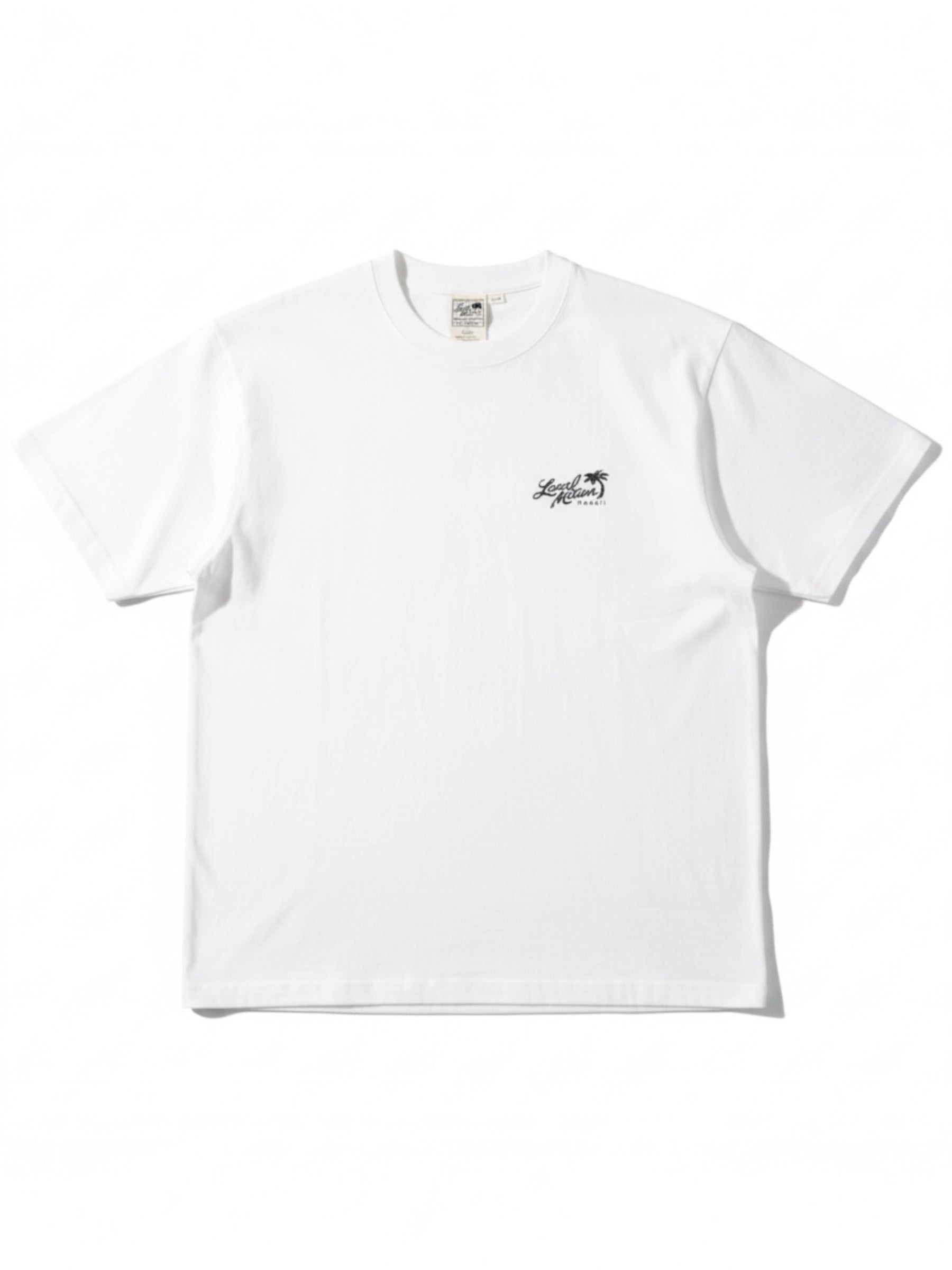 スティッチアーチプリントTシャツ - WHT