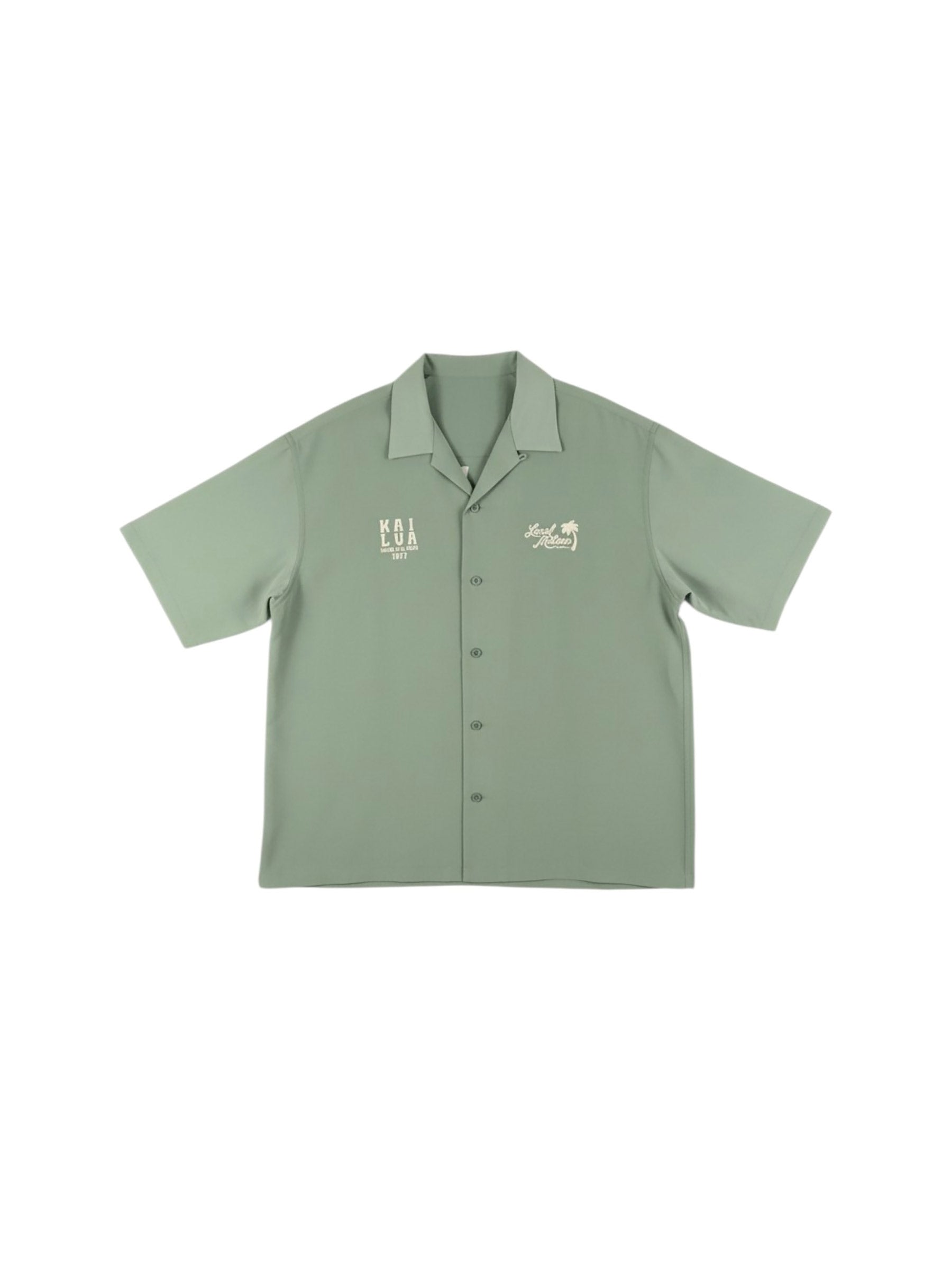 シルキータッチ刺繍シャツ - KHA