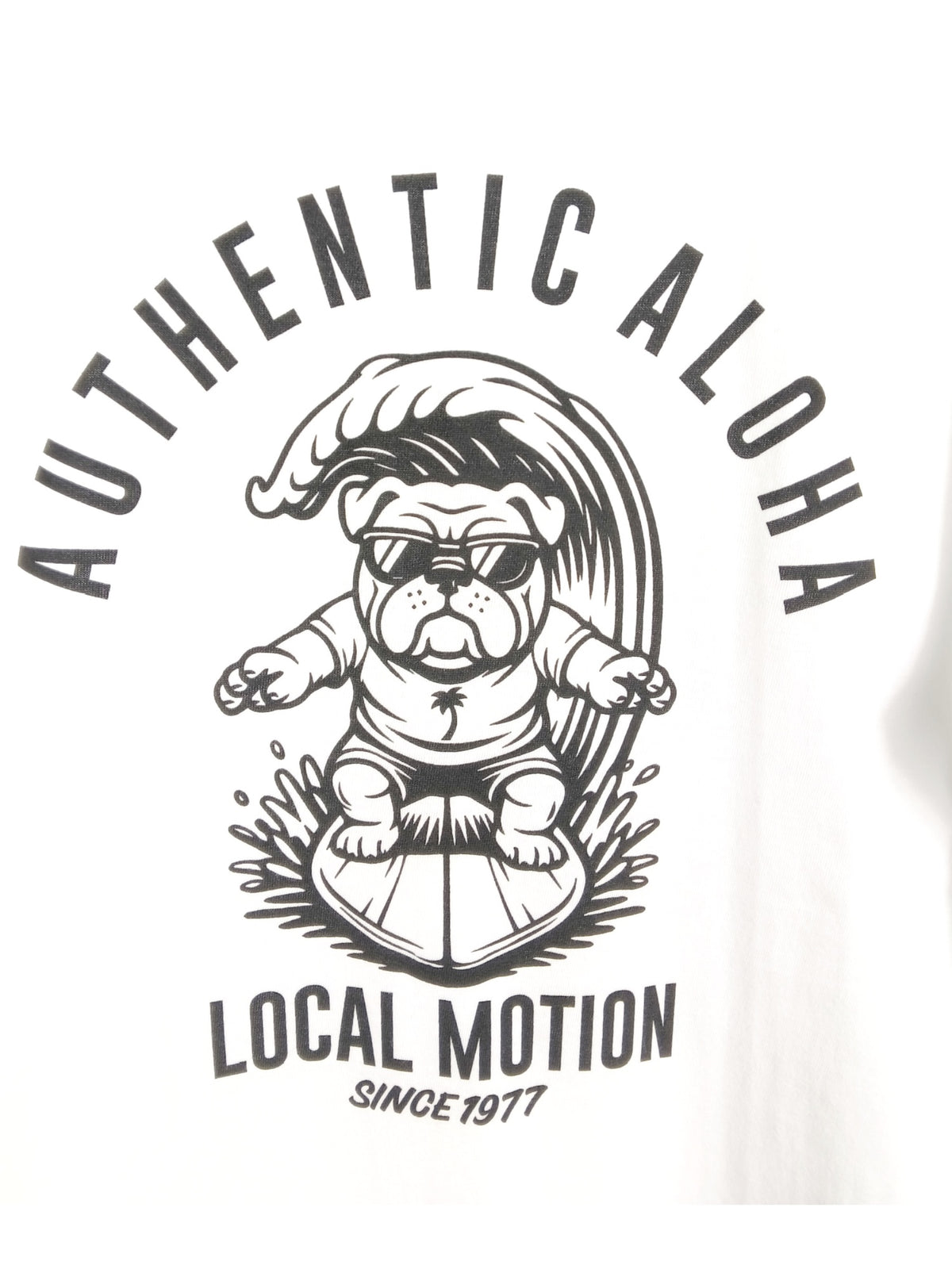 サーフドッグアーチ長袖Tシャツ -  WHT