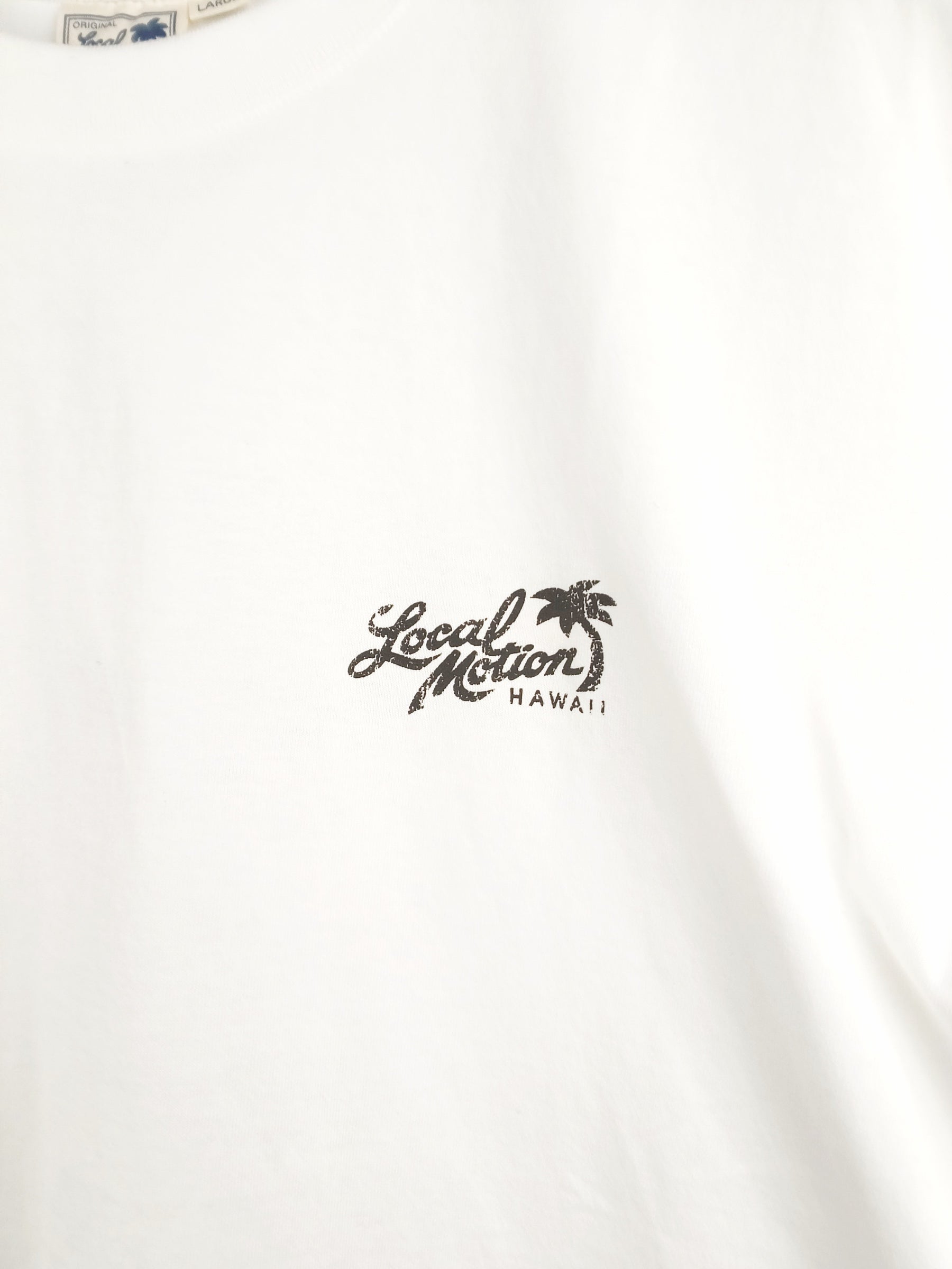 スティッチアーチプリントTシャツ - WHT