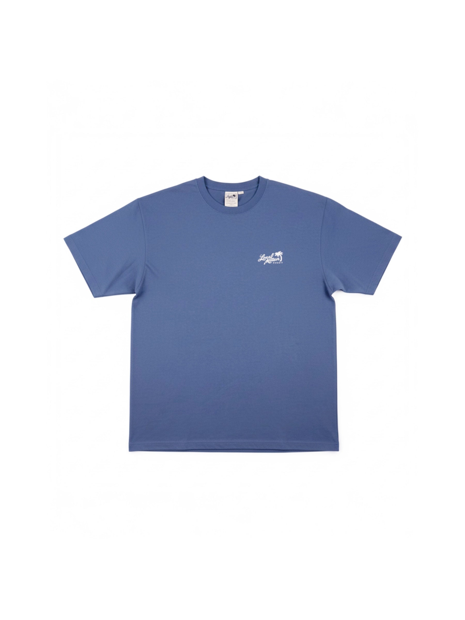 スティッチアーチプリントTシャツ - NVY