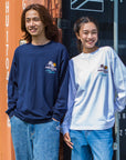 アロハハワイサークル刺繍ロングTシャツ - KNVY