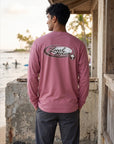 オーバルパームツリー長袖Tシャツ -  PNK