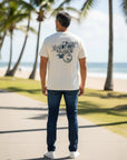 ステッチ＆ロゴプリントTシャツ - WHT