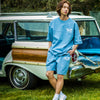 ヘビーオンスフットボールTシャツ - SBLU