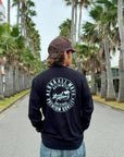 サークルロゴ長袖Tシャツ -  BLK