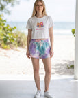 KITTY クロップドTシャツ 日焼けドット-フェイス - WH