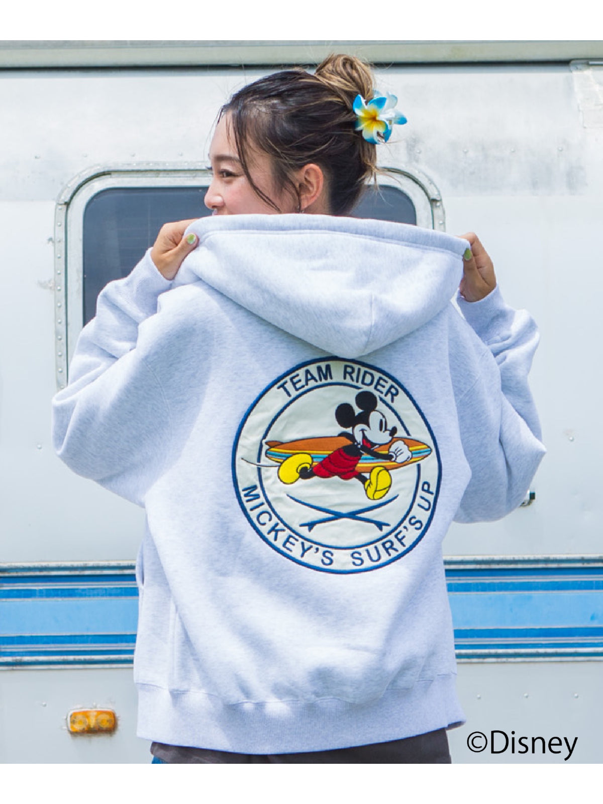 ミッキージップパーカー - WHT