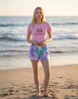 KITTY クロップドTシャツ 日焼けドット-フェイス - PK