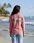 オーバルパームツリー長袖Tシャツ -  PNK