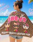 KITTY 冷間タオルポンチョ 日焼けLEOPARD - BR