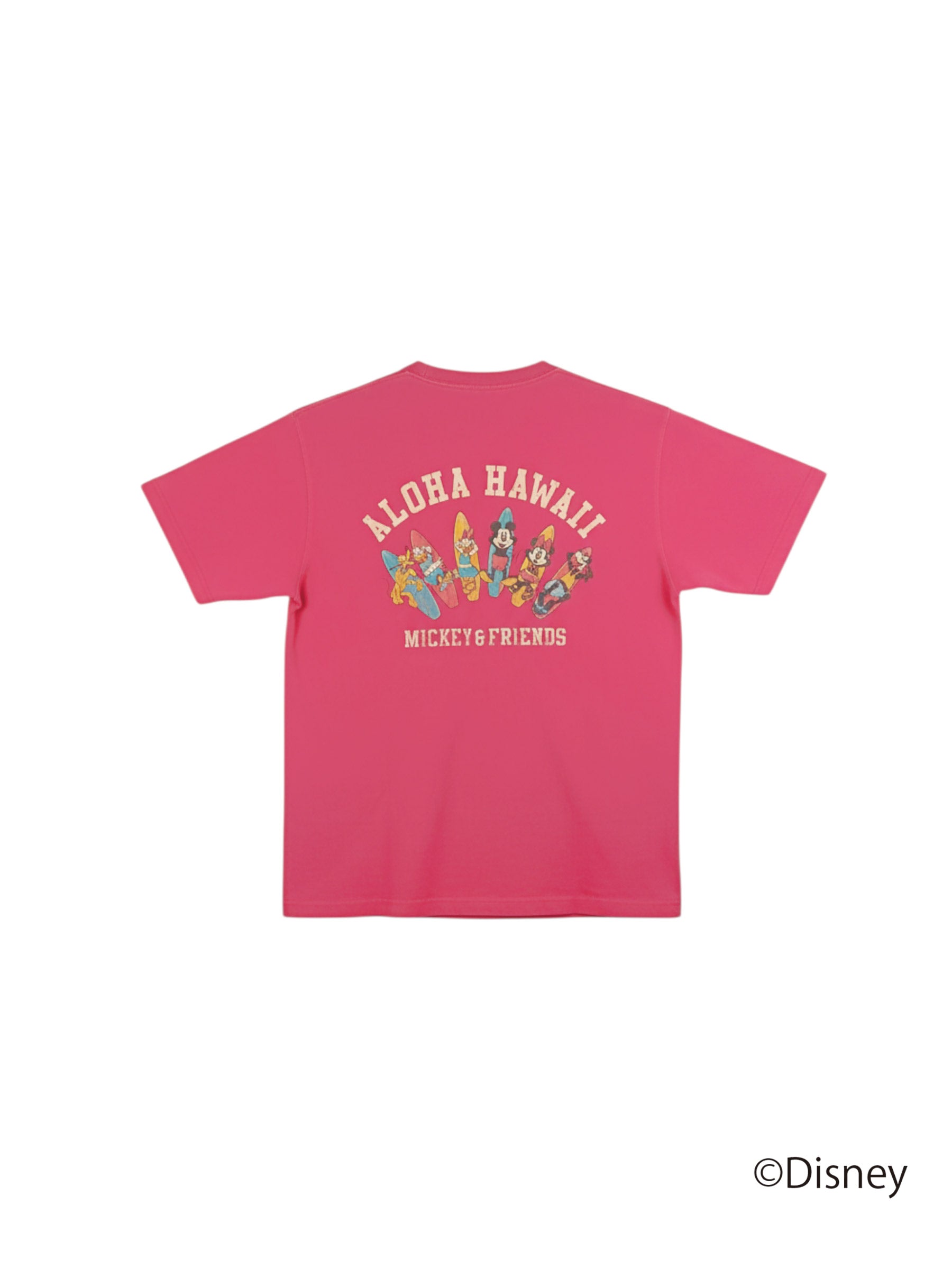 ミッキー ピグメントTシャツ PNK