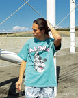 ミッキー アロハアーチプリントTシャツ