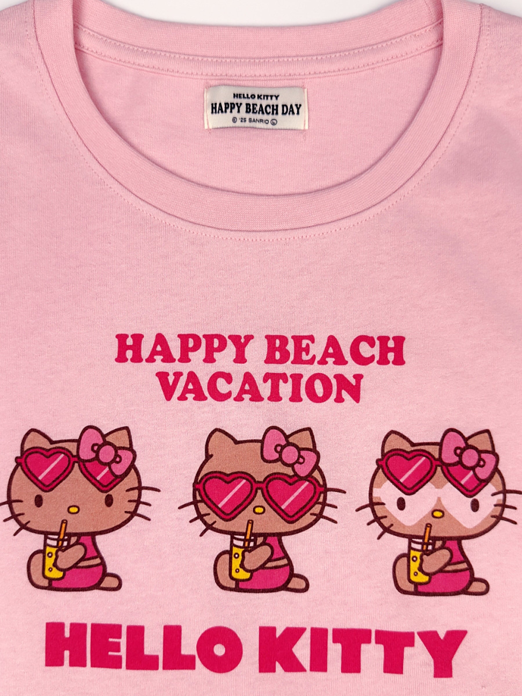 クロップドTシャツ KITTY PNK