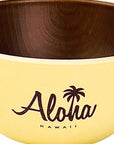 ALOHA木目シリアルボウル A-YELLOW