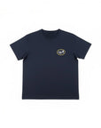 オーバルオリジナルロゴステッチTシャツ - NVY