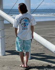 スティッチアーチプリントTシャツ - WHT