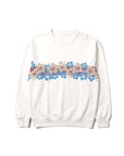 フロントバンドハイビスカスプリントスウェット - WHT