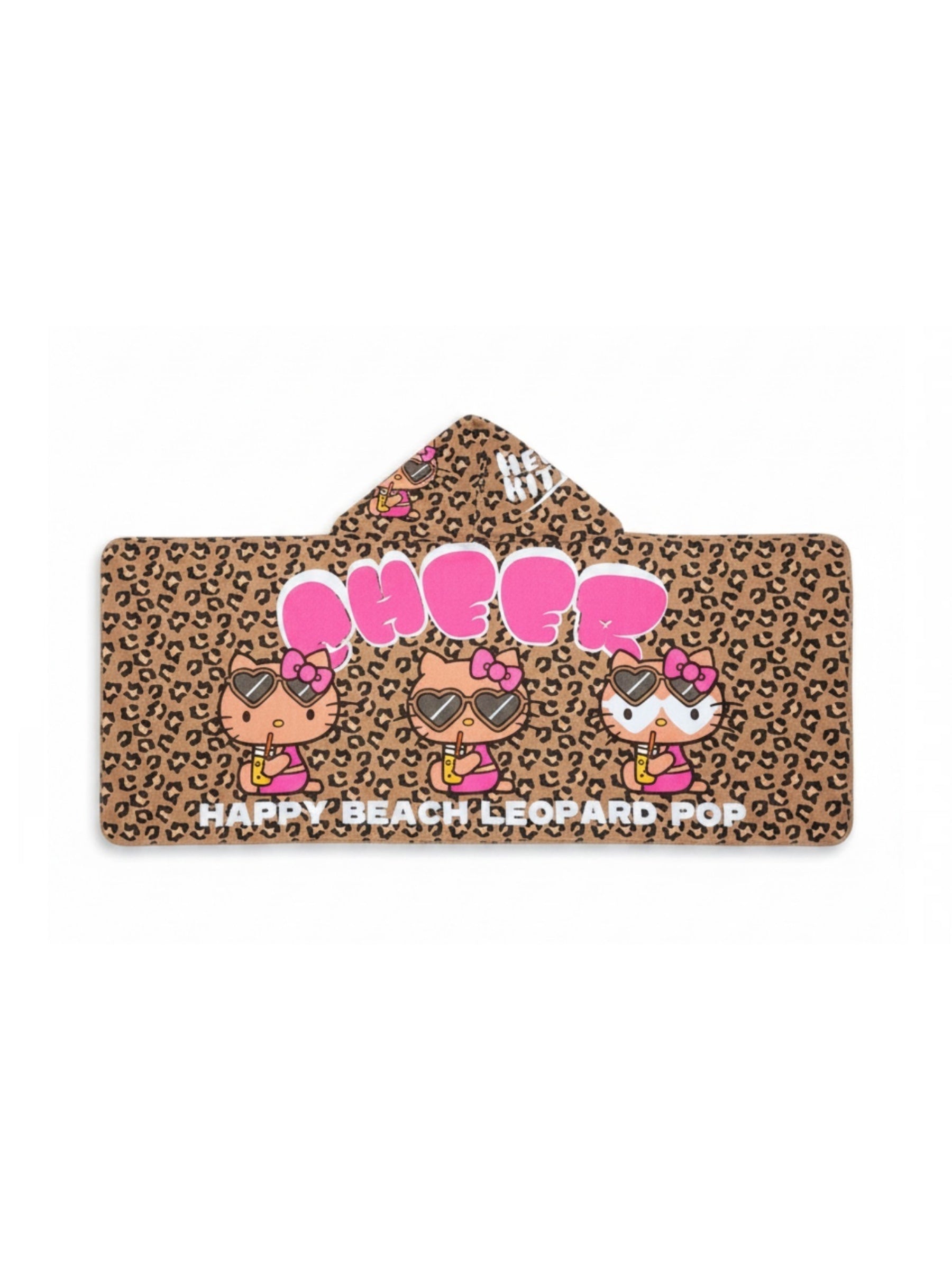 KITTY 冷間タオルポンチョ 日焼けLEOPARD - BR