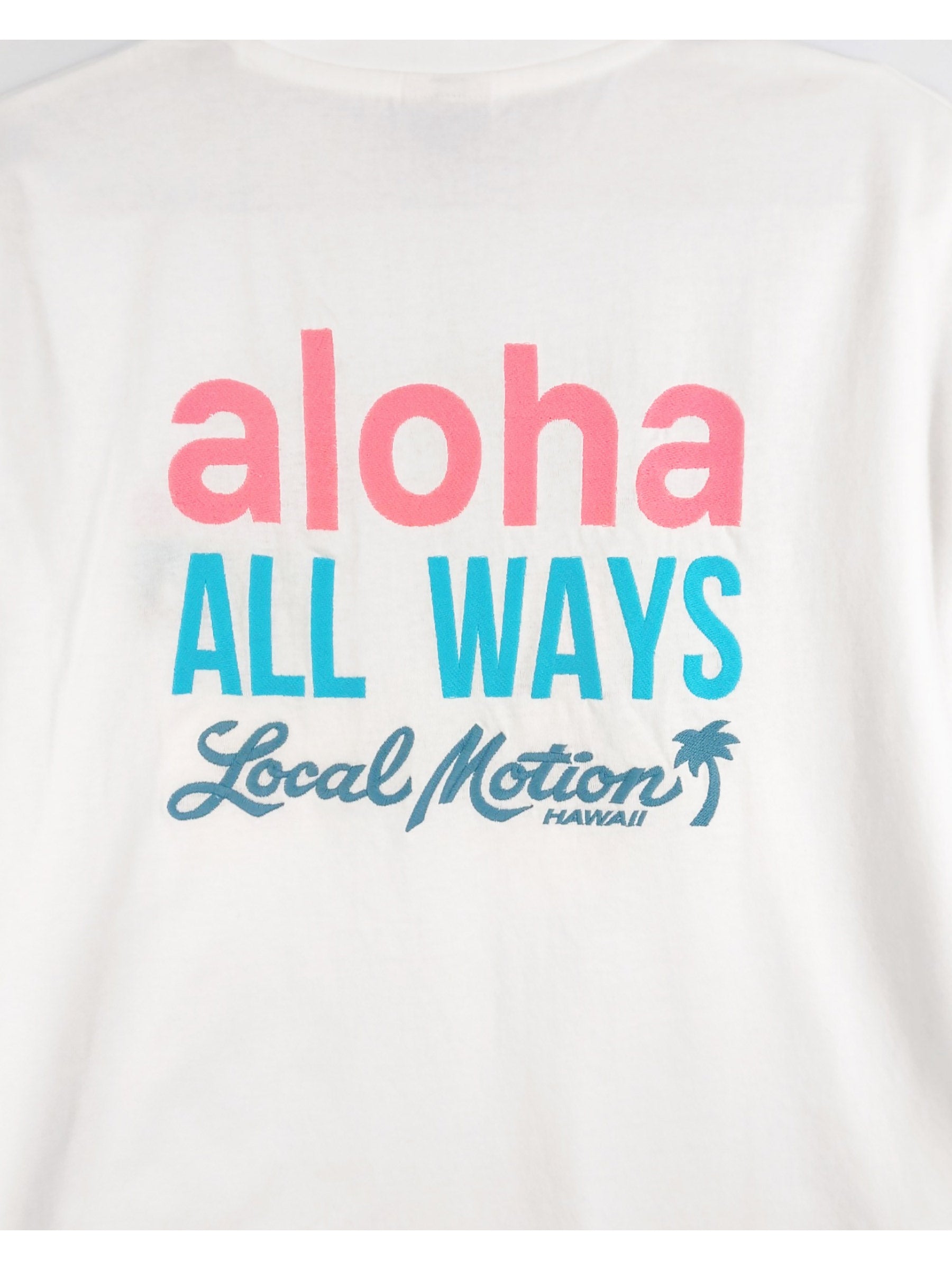 アロハオールウェイズステッチTシャツ - WHT – ローカルモーション公式