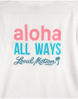アロハオールウェイズステッチTシャツ - WHT