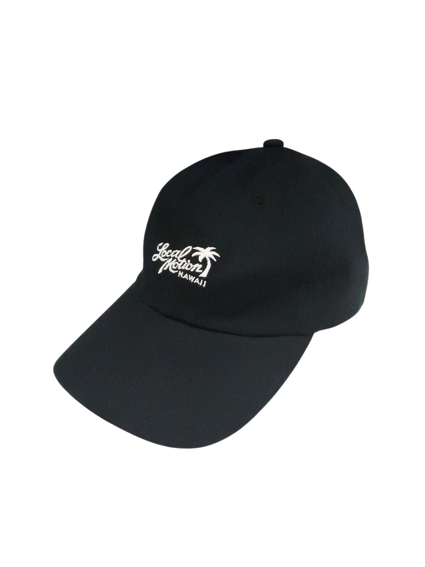 ハワイ限定ALOHAゴルフキャップ  ブラック 綿アロハキャップ - BLK – ローカルモーション公式オンラインストア