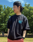 ネオロゴハイブリッドTシャツ - BLK