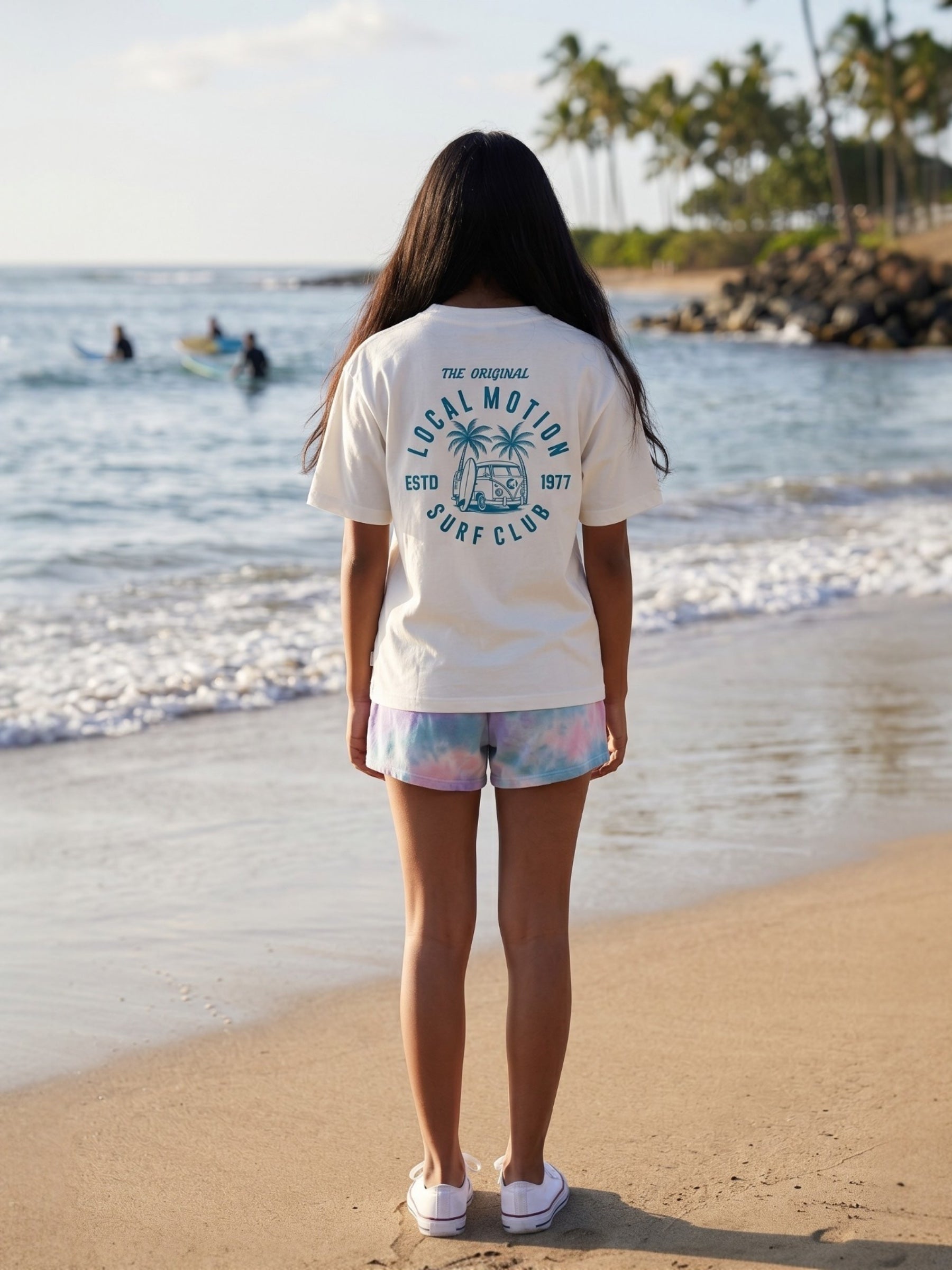 ロコモーションサーフクラブTシャツ - WHT