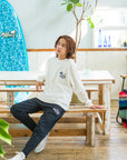 チェーン刺繍ロングTシャツ - VWHT