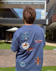 ミッキー ワッペン刺繍Tシャツ