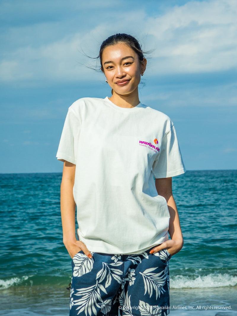 ハワイアン航空　ラインパターンＴシャツ