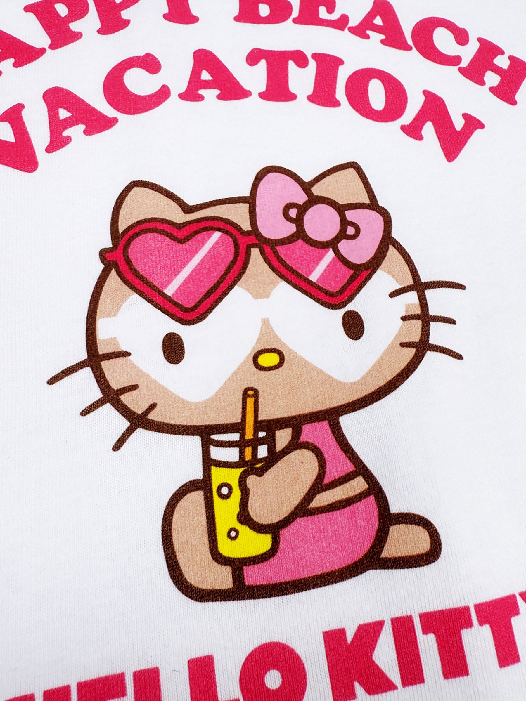 クロップドTシャツ KITTY WHT