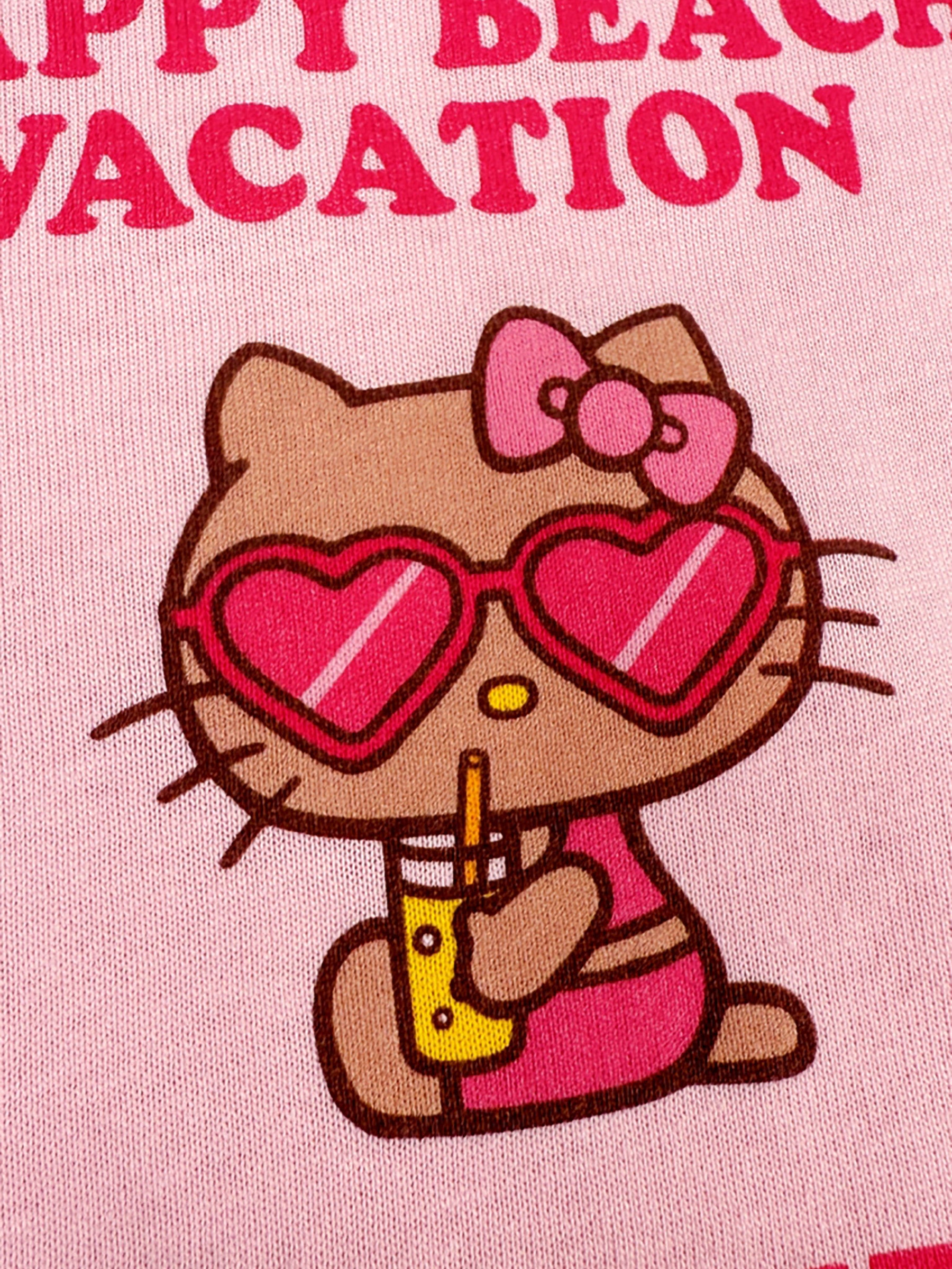 クロップドTシャツ KITTY PNK
