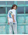 スティッチサガラ刺繍Tシャツ - WHT