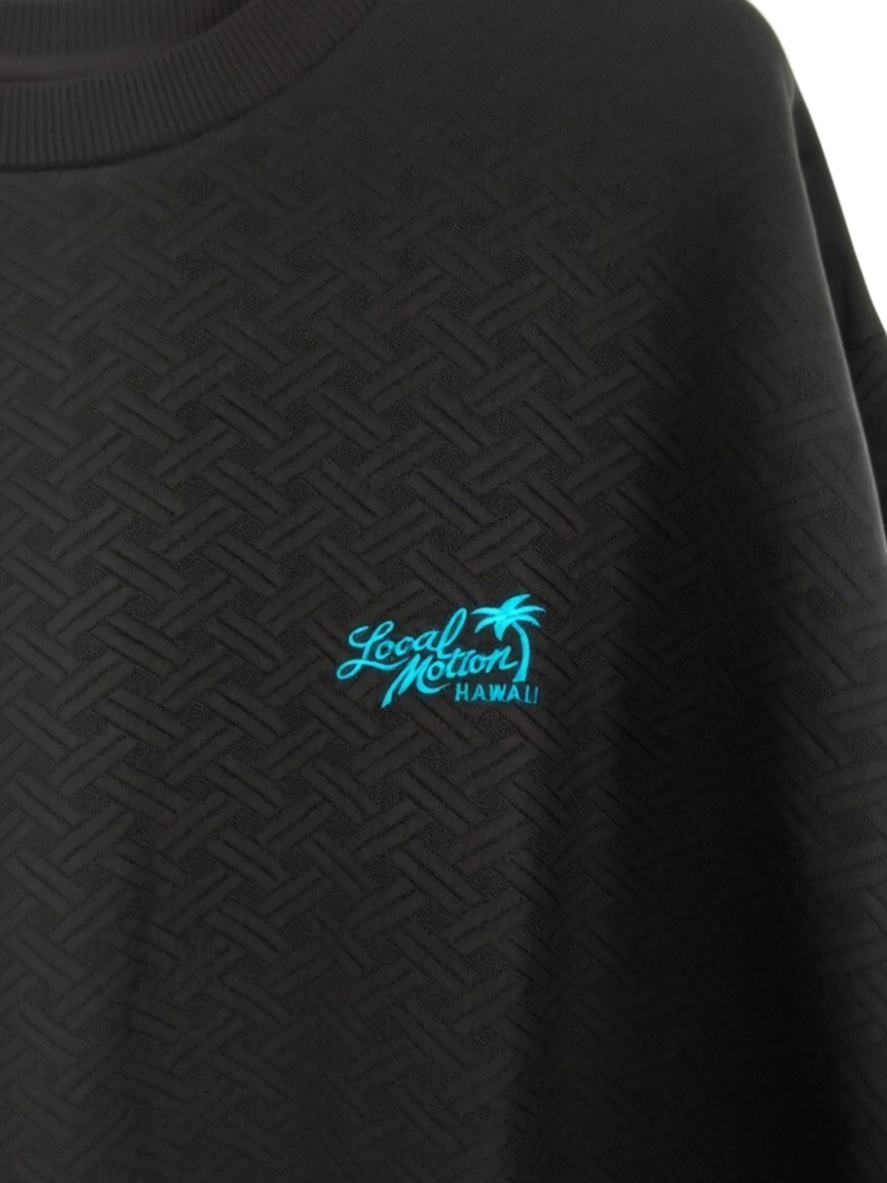 フクレジャガード長袖Tシャツ - BLK