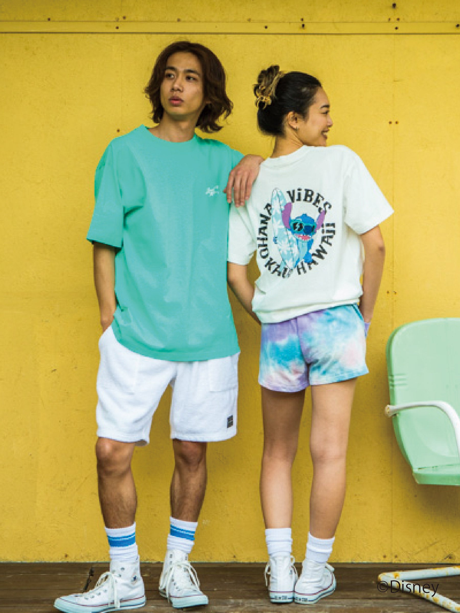 スティッチ刺繍ポケットTシャツ