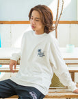 チェーン刺繍ロングTシャツ - VWHT