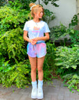 KITTY クロップドTシャツ 日焼けドット-フェイス - WH