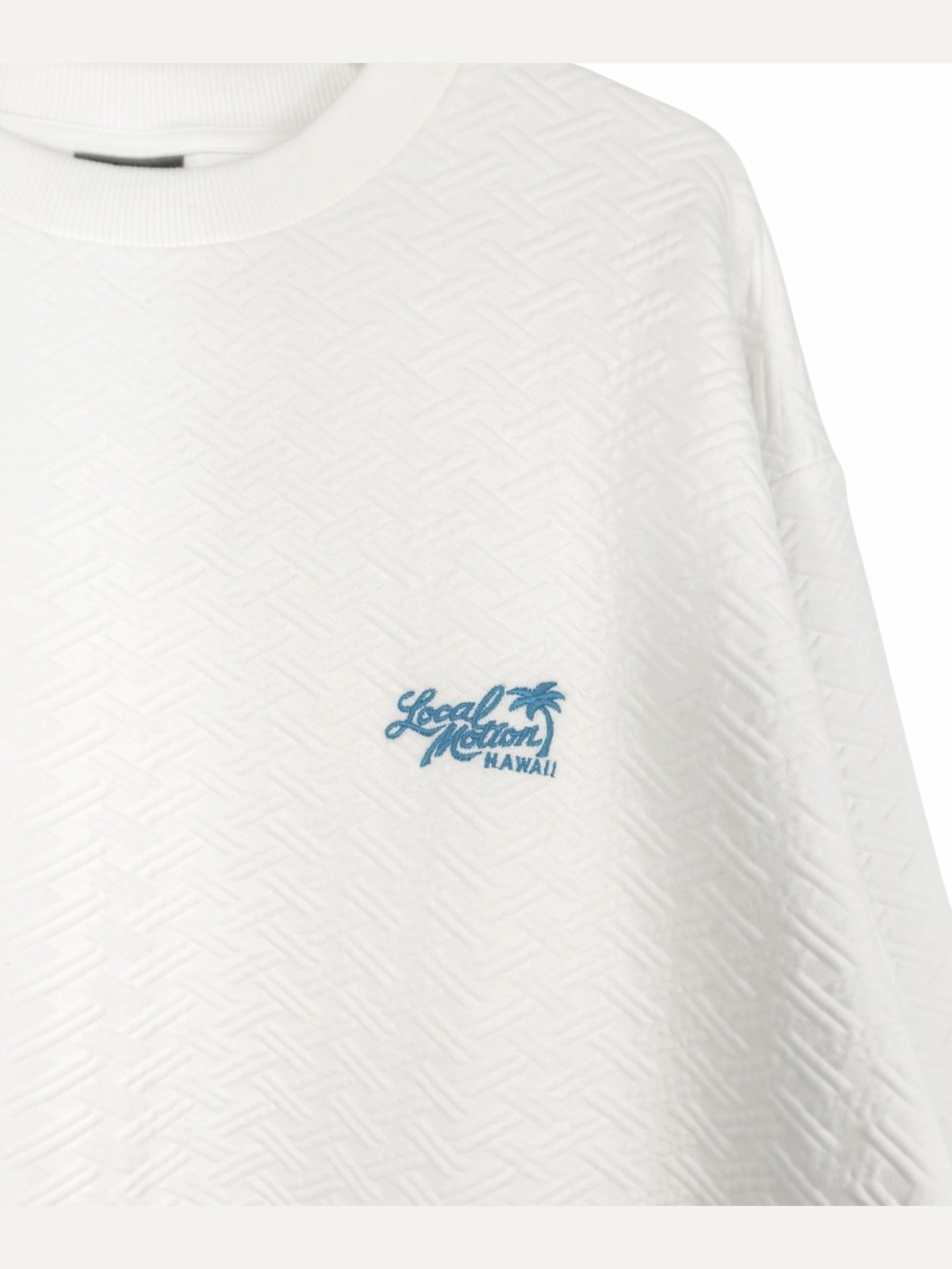 フクレジャガード長袖Tシャツ - WHT