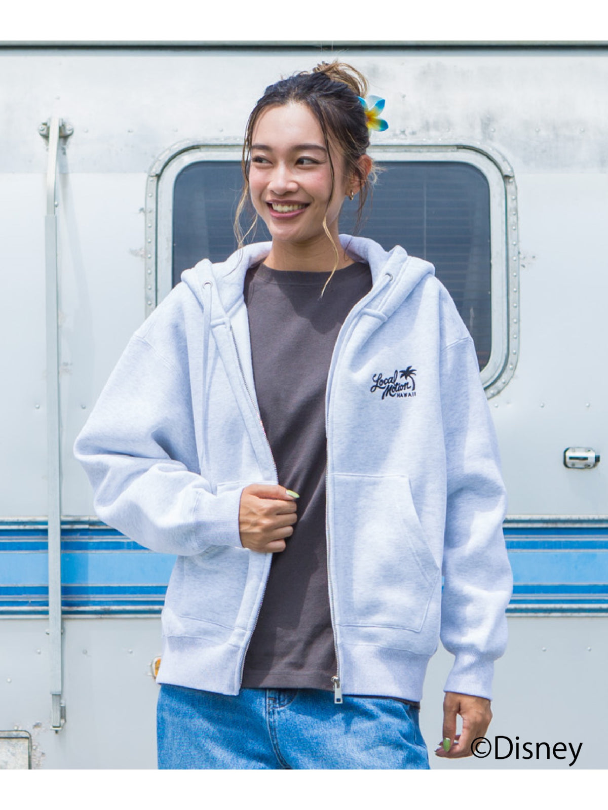 ミッキージップパーカー - WHT
