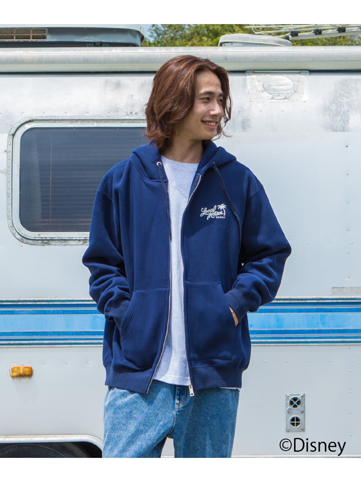 ミッキージップパーカー - NVY