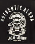 サーフドッグアーチ長袖Tシャツ -  BLK