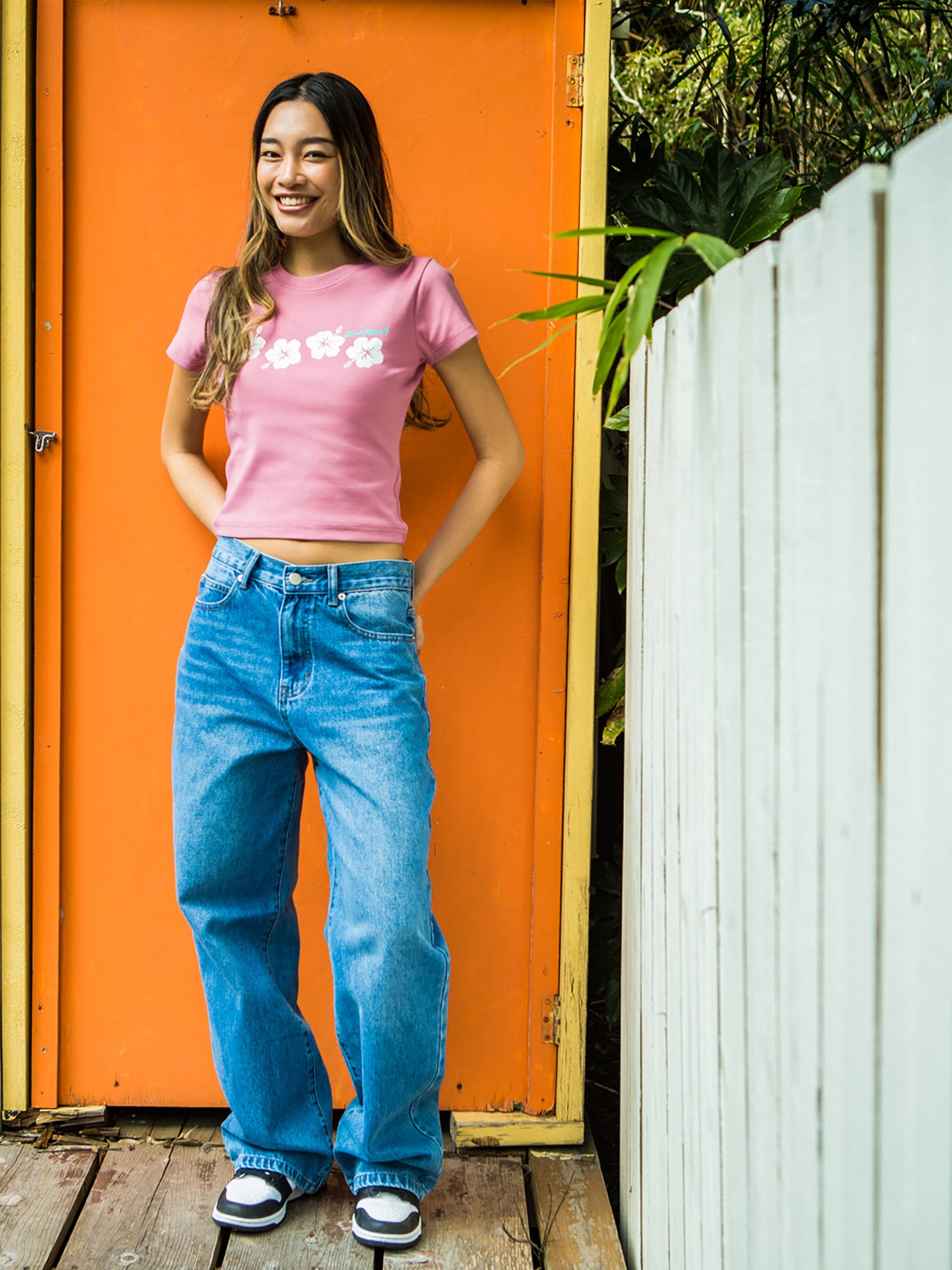 ハイビスカスプリントTシャツ - PNK – ローカルモーション公式