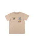 ホヌ柄切リ貼リワッペンTシャツ