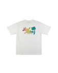 オリジナルロゴレインボープリントTシャツ - WHT
