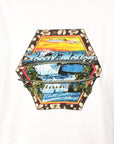 ヘクサゴン長袖Tシャツ -  WHT